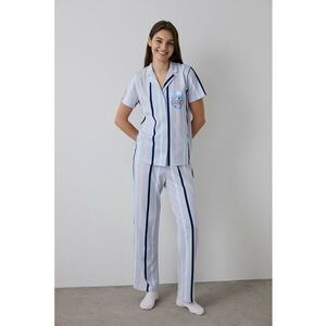 Pijama cu imprimeu Hello Kitty si dungi imagine