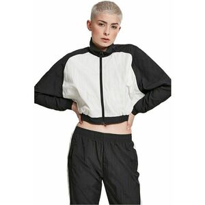 Jacheta crop cu model colorblock imagine