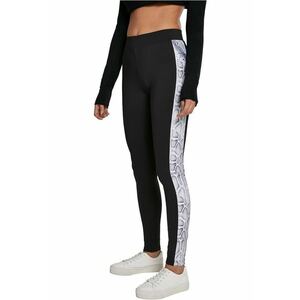 Colanti cu insertii cu imprimeu piele de sarpe imagine