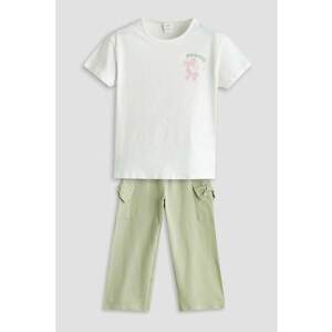 Set de tricou si pantaloni din bumbac - 2 piese imagine