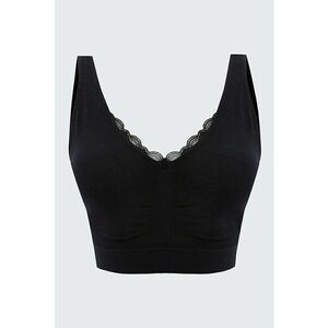 Bustiera cu model uni si insertii din dantela imagine