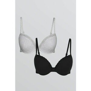 Set de sutiene cu insertii din dantela - 2 piese imagine