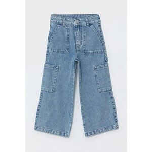 Pantaloni de denim cu croiala ampla imagine