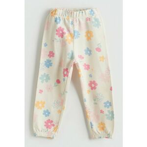Pantaloni din amestec de bumbac cu imprimeu floral imagine