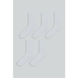 Set de sosete lungi cu margine striata - 5 perechi imagine