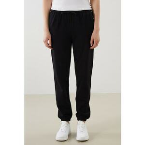 Pantaloni de trening uni din amestec de bumbac imagine