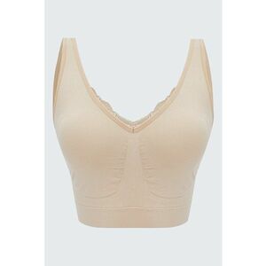 Bustiera cu model uni si insertii din dantela imagine