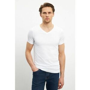 Tricou cambrat cu decoulteu in V imagine