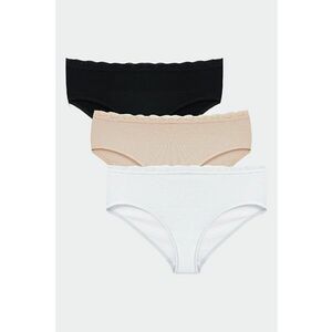 Set de chiloti cu garnituri de dantela - 3 perechi imagine