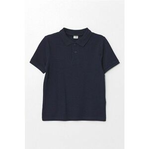 Tricou polo de dumbac cu textura pique imagine