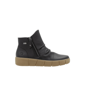 Ghete casual - dama - D1T73-00 negru - piele naturala imagine