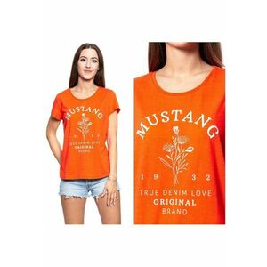 Tricou dama - Alina C Print - bumbac - portocalie - imagine