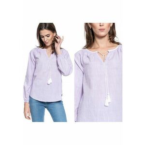 Bluza Dama - Edda V Chambray - Bumbac - Violet - imagine