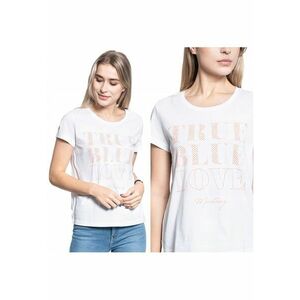 Tricou Dama - Alina C Print - Alb - Slim Fit - imagine