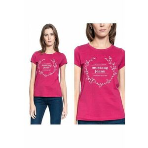 Tricou dama Alina C Print - roz - regular fit - imagine