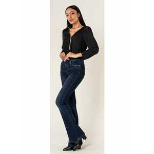 Blugi Dama Evazati Albastru Inchis P212-2 M8 17016 imagine