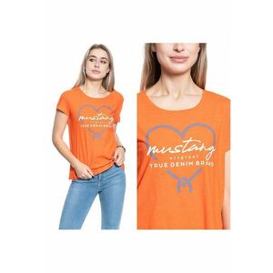 Tricou Dama - Alina C Print - Portocaliu - imagine