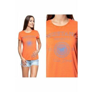 Tricou femei - Alexia C - slim fit - imprimare - portocalie - imagine