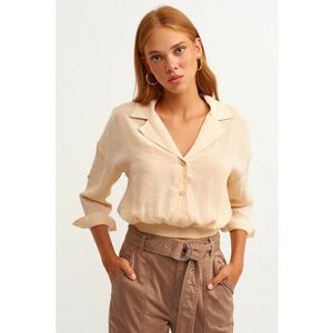 Bluza lejera cu guler decupat imagine