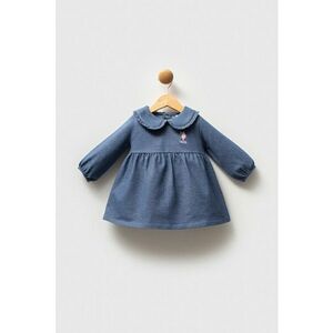 Rochie din amestec de bumbac cu guler Peter Pan imagine