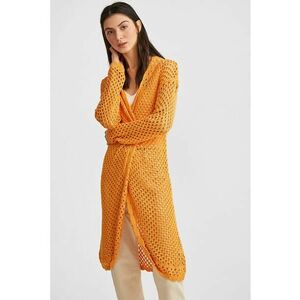 Cardigan lung tricotat imagine