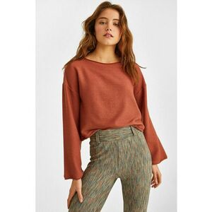 Pulover cu model uni si maneci cazute imagine