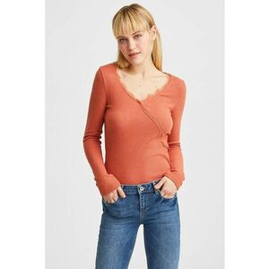 Bluza slim fit striata cu detalii de dantela imagine