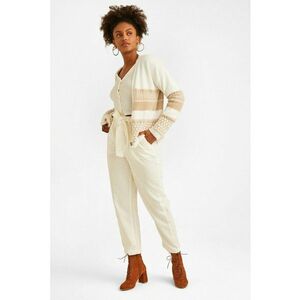 Pantaloni cu talie inalta si cordon imagine