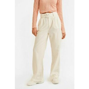 Pantaloni din amestec de lyocell cu croiala dreapta si talie inalta imagine