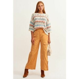 Pantaloni cargo cu croiala dreapta Pambuzbel imagine