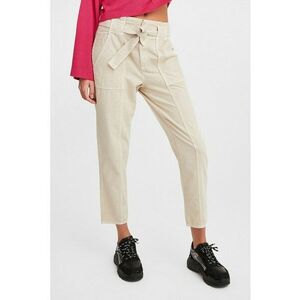 Pantaloni crop cu talie inalta imagine