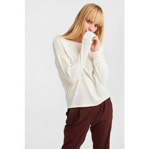 Pulover cu decolteu barcuta si maneci cazute imagine