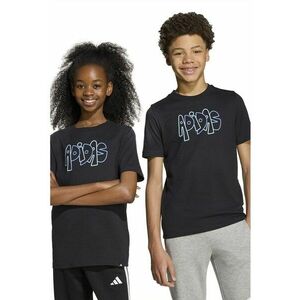 Tricou cu logo pe piept si model graffiti imagine