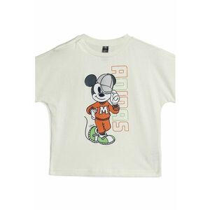 Tricou de bumbac cu logo si imprimeu grafic imagine