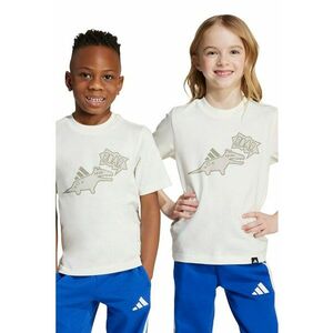 Tricou din bumbac cu imprimeu grafic si logo imagine