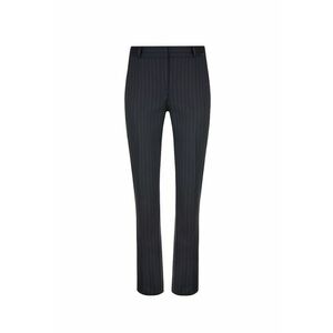 Pantaloni drepti cu dungi fine - Albastru Inchis imagine