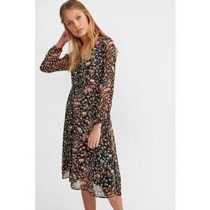 Rochie cu decolteu in V si imprimeu imagine