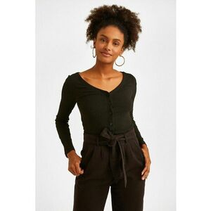 Cardigan cu decolteu in V si nasturi imagine