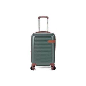 Troler mediu extensibil BZ 5824 - ABS - 65x42x25 cm - cifru - 4 roti duble 360° - verde inchis imagine