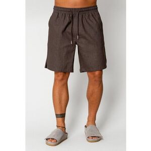 Pantaloni scurt din IN cu snur Brown 17656 imagine