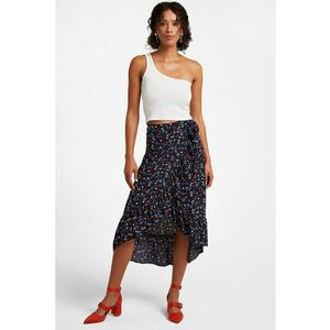 Top crop cu decolteu pe un umar imagine