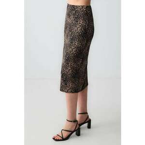 Fusta midi cu animal print imagine