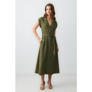 Rochie-camasa din amestec de in imagine