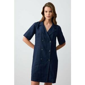 Rochie de in cu doua randuri de nasturi imagine