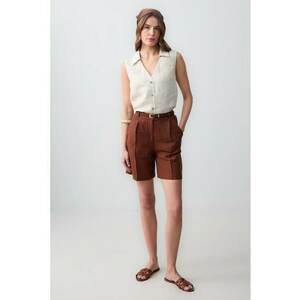 Pantaloni scurti de in cu talie inalta imagine