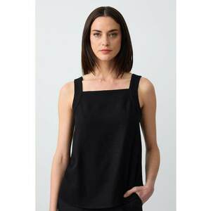 Top din amestec de in cu decolteu patrat imagine