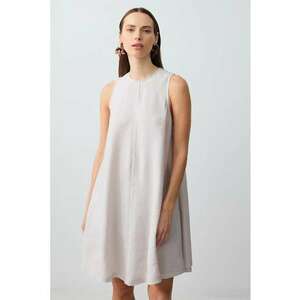 Rochie scurta supradimensionata cu decolteu la baza gatului imagine