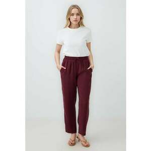 Pantaloni crop din amestec de modal imagine