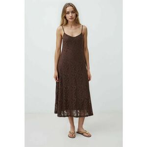 Rochie lunga cu decolteu rotund imagine