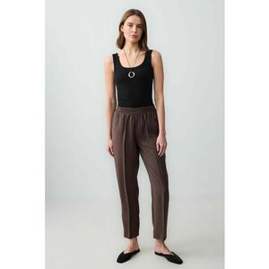 Pantaloni crop din amestec de modal imagine